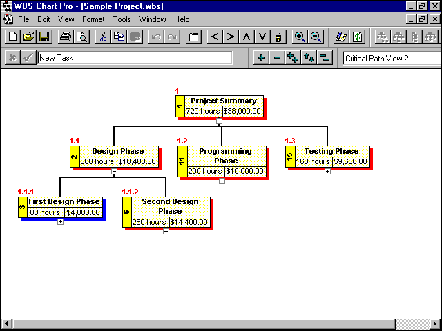 critical tools wbs chart pro 4.7